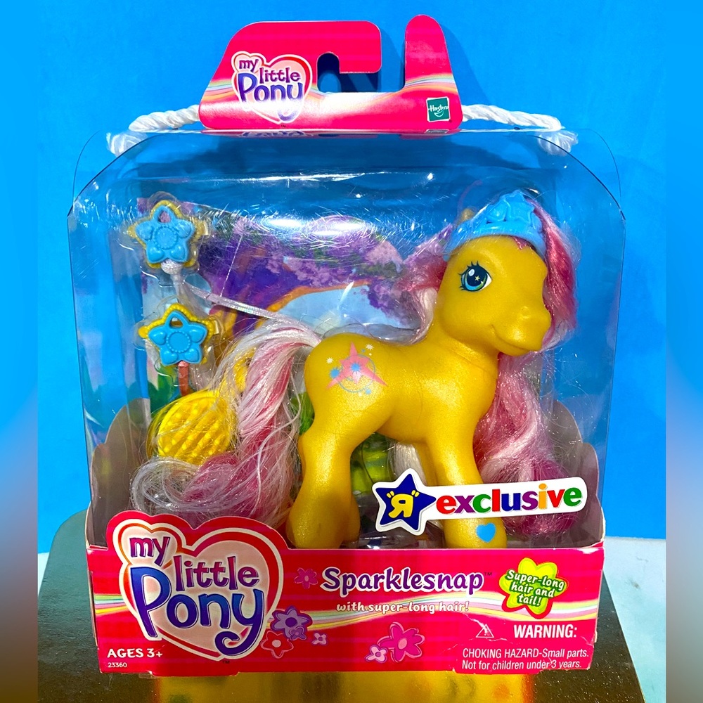 MY LITTLE PONY G3 NWT VTG 2004 TOYS R US EXCLUSIVE SPARKLESNAP PONY FIGURE